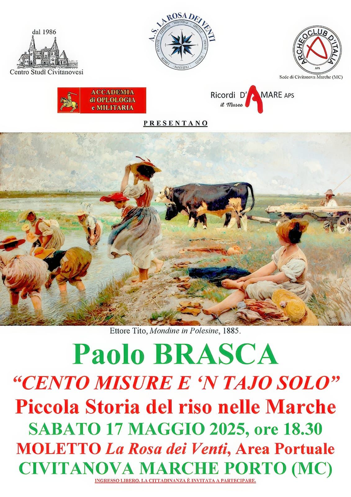 “Cento misure e ‘n tajo solo”- Piccola storia del riso nelle Marche